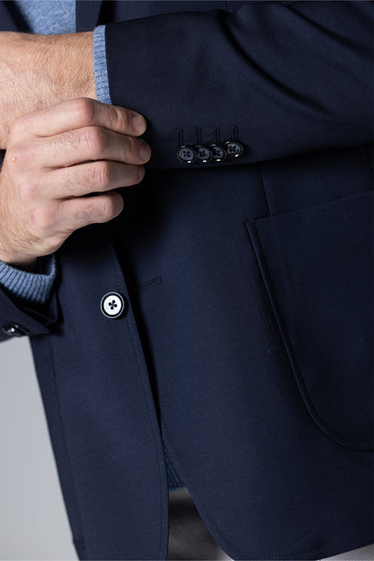 Wool-Blend Blazer – Navy – Navy – image 4