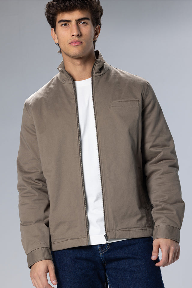 Gabardine Jacket – Light Brown