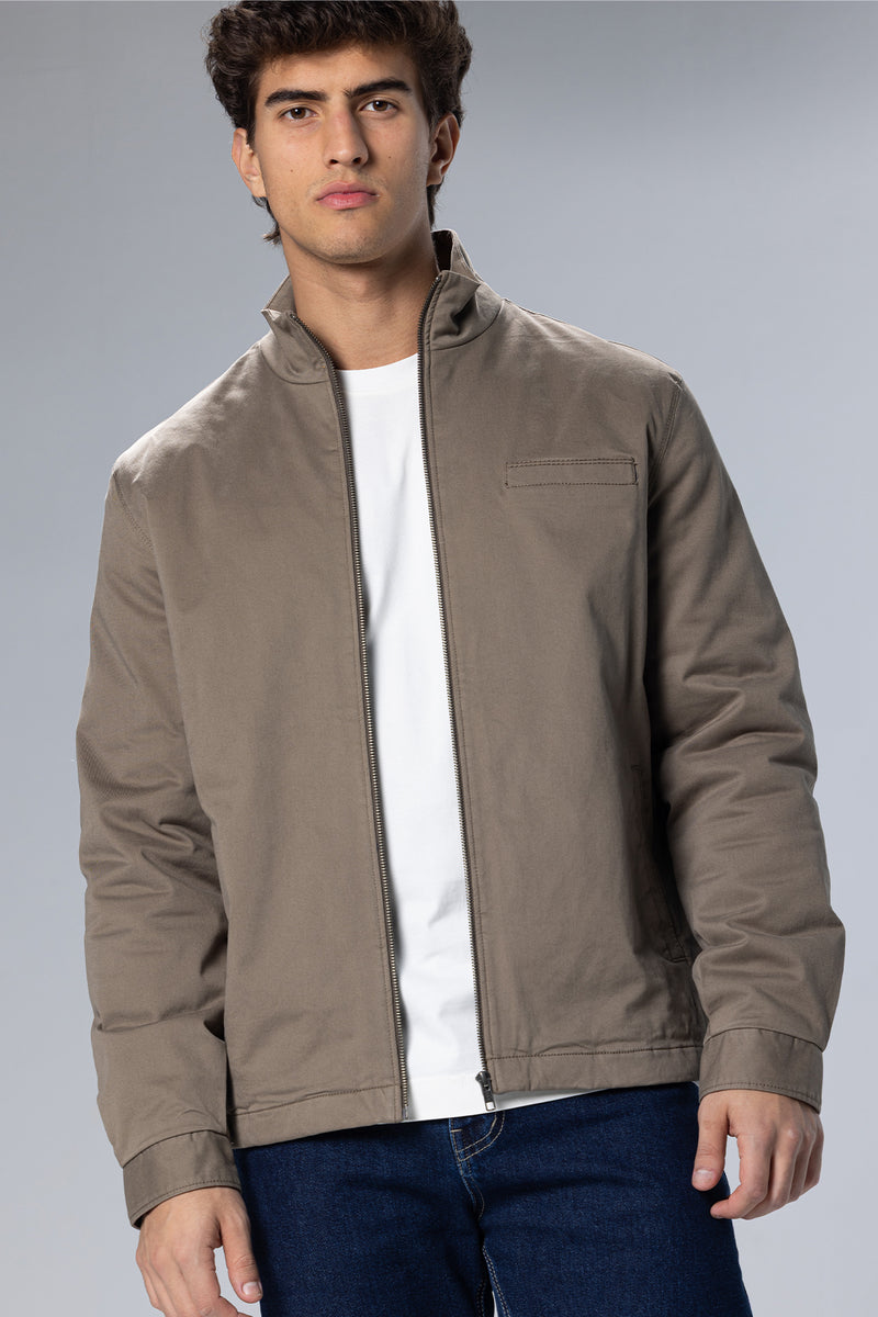 Gabardine Jacket – Light Brown