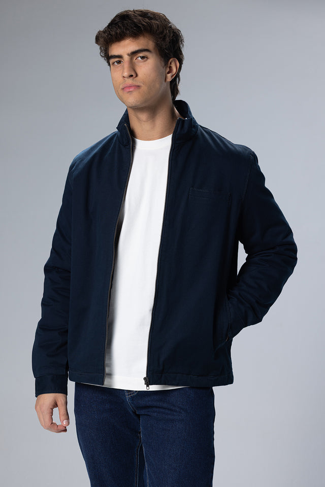 Gabardine Jacket – Navy